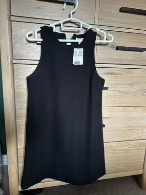 H&M Black Sleeveless Mini Shift Dress